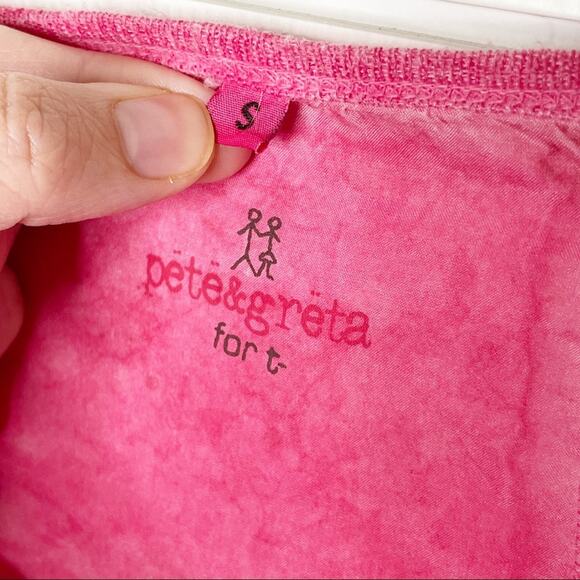 Pete & Greta Johnny Was Linen Handkerchief Hem Tunic Hot Pink Size Small - Picture 4 of 8